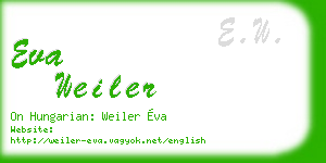 eva weiler business card