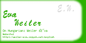 eva weiler business card